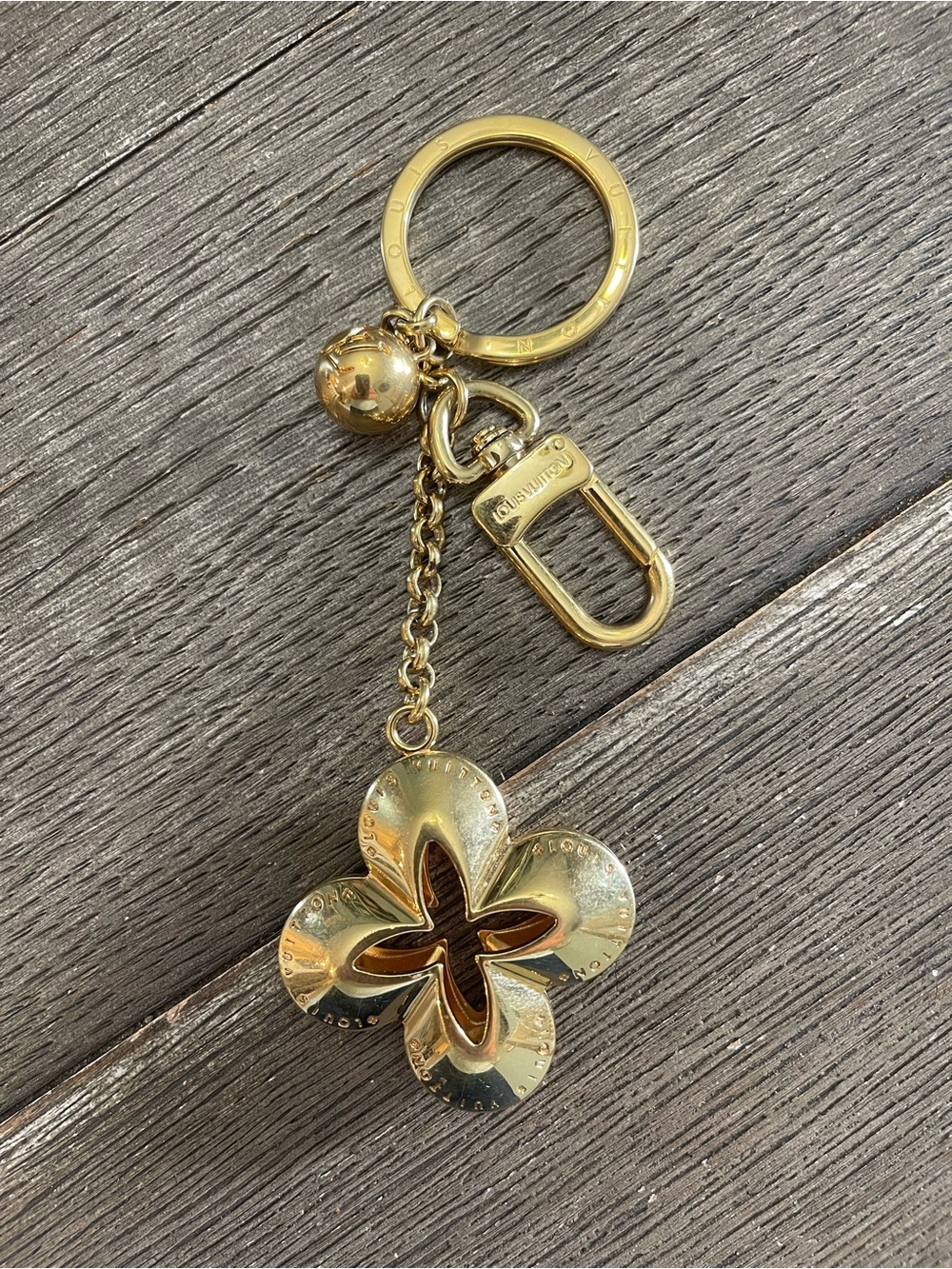 Louis Vuitton Gold Porte Cles Bag Charm